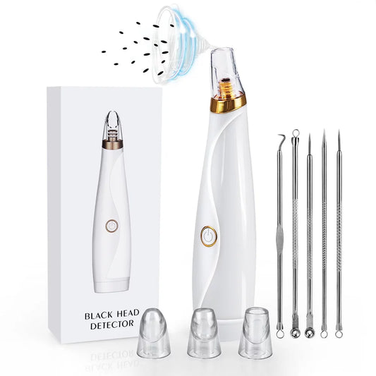 Curved Acne Removal Kit: Blackhead Remover & Pore Vacuum Pimple Extractor