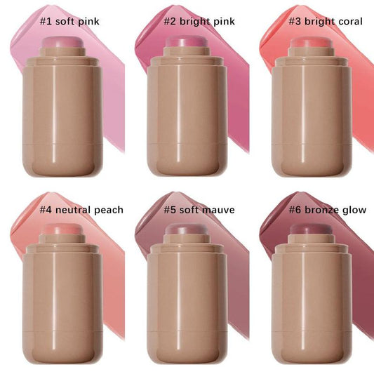 Long-Lasting Waterproof Blush Stick Set – Highly Pigmented & Silky Finish