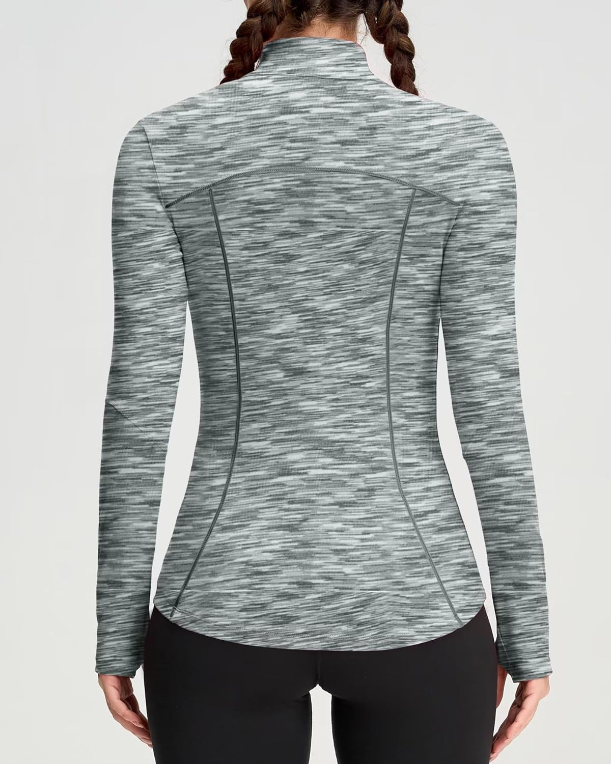 Women's Athletic Full-Zip Running Jacket – Workout & Yoga Top