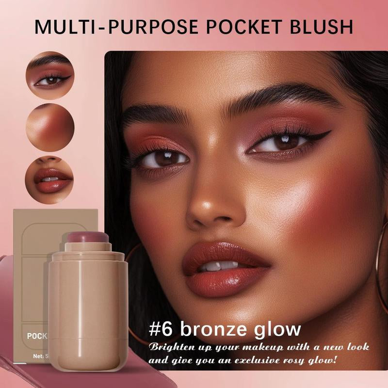 Long-Lasting Waterproof Blush Stick Set – Highly Pigmented & Silky Finish